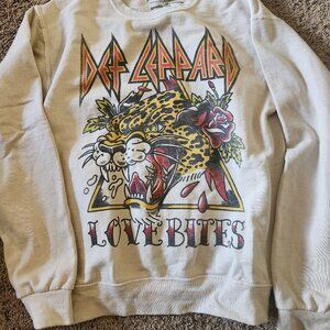 Def Leppard Love Bites Crew Neck